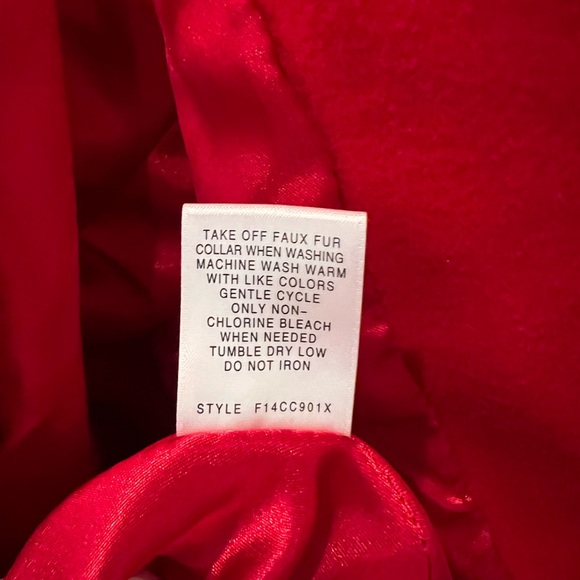 NWT Red Edgehill Collection Pea Coat - Little Girl size 6/6x - Picture 6 of 9